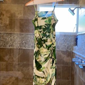 Gianni Bini palm tree mini dress wrap